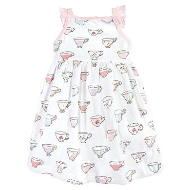 Hudson Baby Infant and Toddler Girl Cotton Dresses, Tea Party
