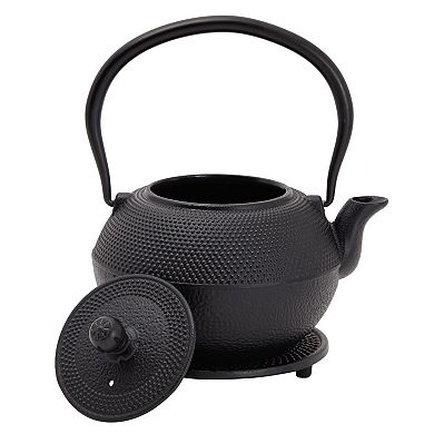 Cast Iron Tea Kettle 2 Cups Set Contemporary Dutch Hobnail Style W/trivet 1200ml