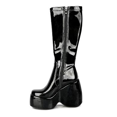 London Rag Dirty Dance Women's Platform Calf Boots