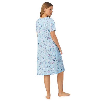 Women's Carole Hochman Cotton Waltz Short Sleeve Nightgown