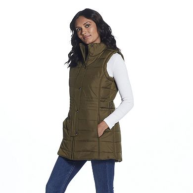 Women's Weathercast Modern Long Quilted Vest