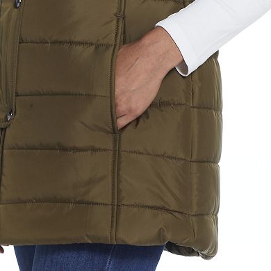 Women's Weathercast Modern Long Quilted Vest