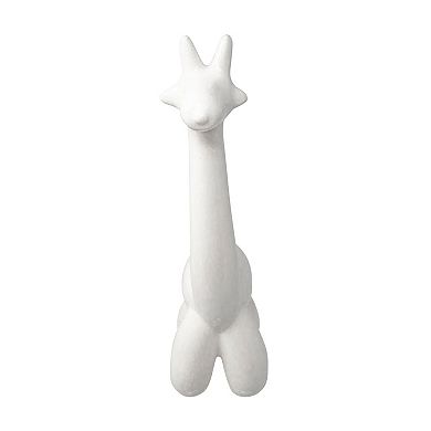 13" Solid White Balloon Giraffe Tabletop Decorative Figurine