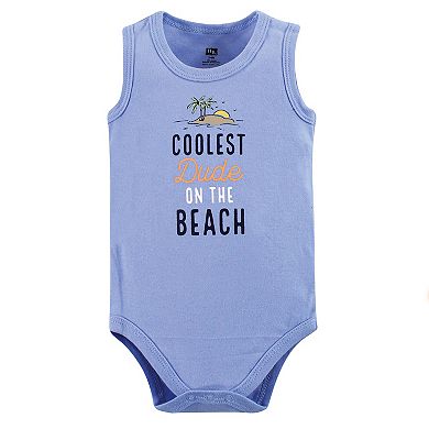 Infant Boy Cotton Sleeveless Bodysuits 5pk