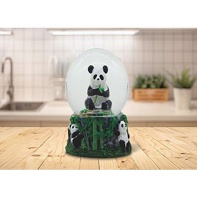 FC Design 3.5"H Panda Glitter Snow Globe Statue Decoration Figurine Home Room Decor