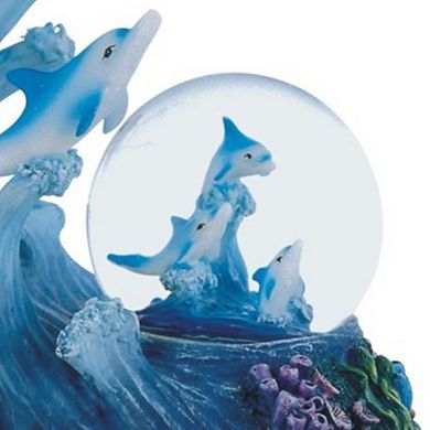 FC Design 5"H Dolphin Glitter Snow Globe Statue Decoration Figurine Home Room Decor