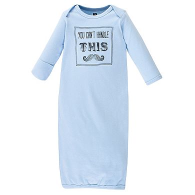 Hudson Baby Infant Boy Cotton Long-Sleeve Gowns 4pk