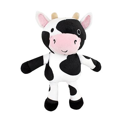 Hudson Baby Unisex Baby Plush Bathrobe and Toy Set, Cow, One Size