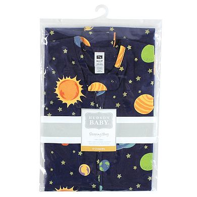 Hudson Baby Unisex Baby Cotton Sleeveless Wearable Sleeping Bag, Sack, Blanket, Solar System