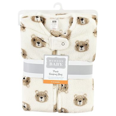 Hudson Baby Unisex Baby Plush Sleeveless Sleeping Bag, Sack, Blanket, Bear