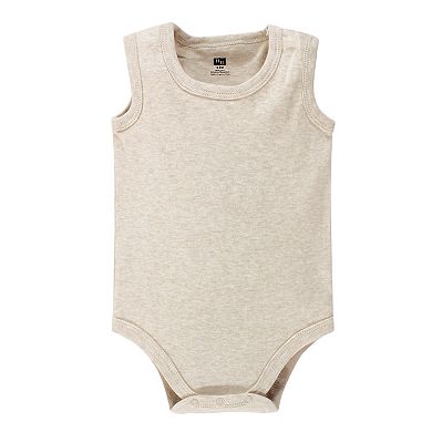 Hudson Baby Cotton Sleeveless Bodysuits 8pk, Heather Gray