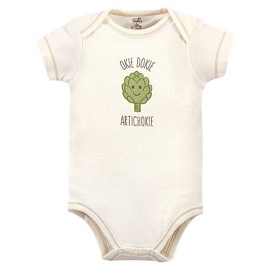 Touched by Nature Organic Cotton Bodysuits 5pk, Corn