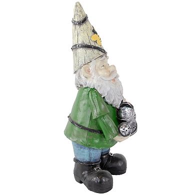 15.5" Gnome with Watering Can Outdoor Garden Statue