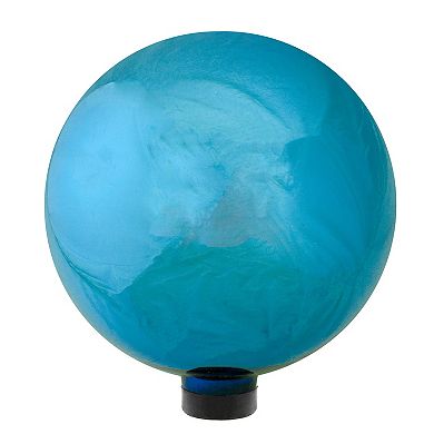 10" Mirrored Turquoise Blue Outdoor Patio Garden Gazing Ball