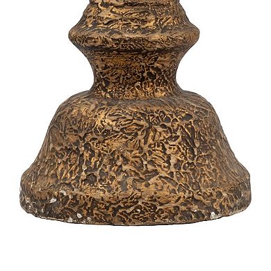 23.75" Bronze Antique Style Allistair Glory Pillar Candleholder