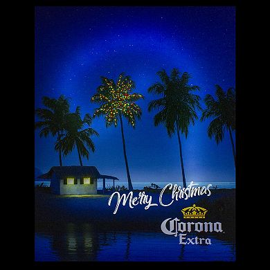 18.75" Motion Activated Musical Lighted Corona Christmas Wall Art