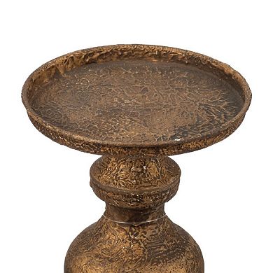 17.5" Bronze Antique Finish Alastair Pillar Candleholder