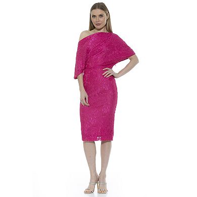 Women's ALEXIA ADMOR One-Shoulder Lace Sheath Dress
