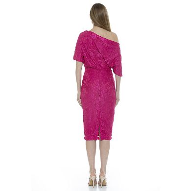Women's ALEXIA ADMOR One-Shoulder Lace Sheath Dress