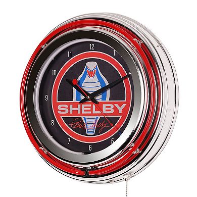 American Art Décor Shelby Retro LED Neon Wall Clock 