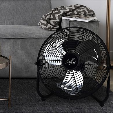 Vie Air 12 Inch High Velocity All Metal Tilting 3 Speed Floor Fan