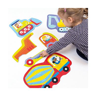 Hands at Play 22-Piece Construction Vehicles Puzzle