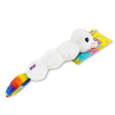 Colorful Unicorn Magical Creature Squeaking Plush Dog Toy