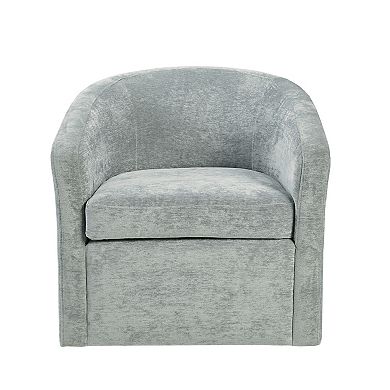 Martha Stewart Amber Upholstered Swivel Arm Chair