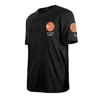 Men's New Era Black Atlanta Hawks 2022/23 City Edition Elite Pack T-Shirt
