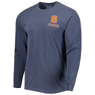 Men's Navy Syracuse Orange Circle Campus Scene Long Sleeve T-Shirt