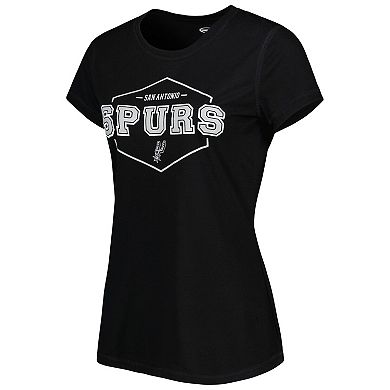 Women's Concepts Sport Black/Gray San Antonio Spurs Badge T-Shirt & Pajama Pants Sleep Set