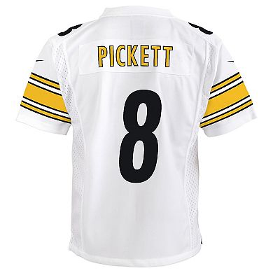 Youth Nike Kenny Pickett White Pittsburgh Steelers Game Jersey