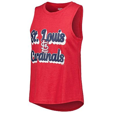 Women's Concepts Sport Navy/Red St. Louis Cardinals Wordmark Meter Muscle Tank Top & Pants Sleep Set