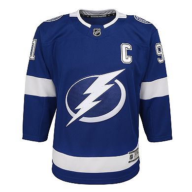 Youth Steven Stamkos Blue Tampa Bay Lightning Home Captain Premier Player Jersey