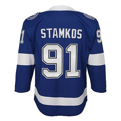 Youth Steven Stamkos Blue Tampa Bay Lightning Home Captain Premier Player Jersey