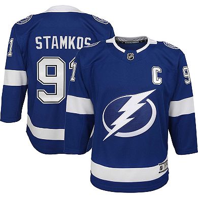 Youth Steven Stamkos Blue Tampa Bay Lightning Home Captain Premier Player Jersey