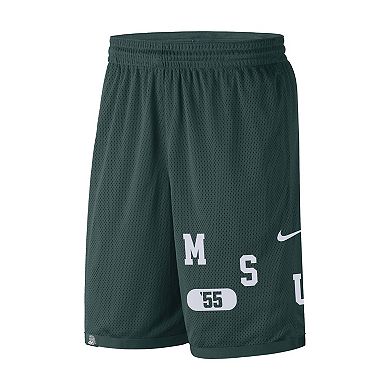 Men's Nike Green Michigan State Spartans Wordmark Performance Shorts