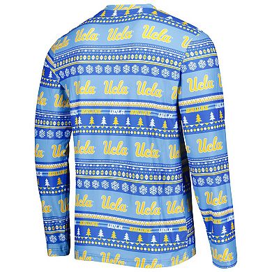 Men's Concepts Sport Blue UCLA Bruins Swivel Long Sleeve T-Shirt & Pants Sleep Set
