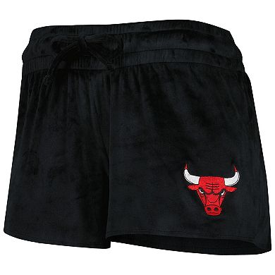 Women's Concepts Sport Black Chicago Bulls Intermission T-Shirt & Shorts Sleep Set