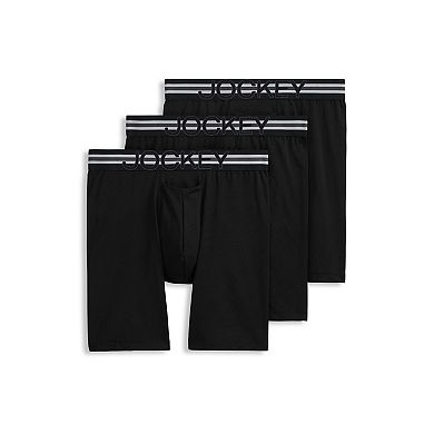 Men's Jockey® Stability Pouch Microfiber Long Leg 3 Pack Boxer Brief