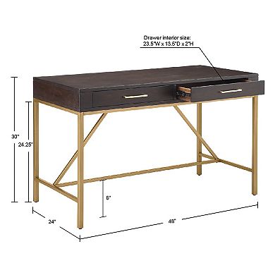 Martha Stewart Sharkey 2-Drawer Desk