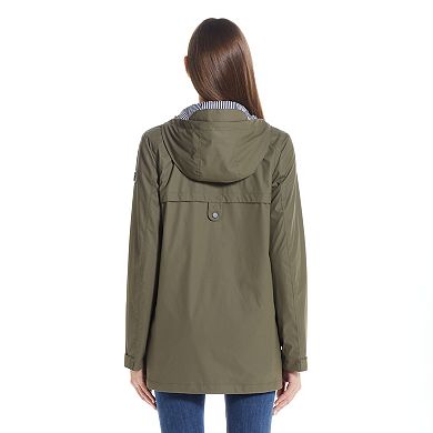 Women's Weathercast Hooded Rain Slicker Jacket