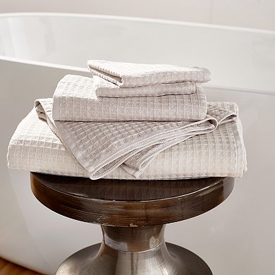 Uchino Waffle Twist 6-piece Bath Towel Set