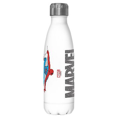 Spider-Man Distressed Web Logo 17-oz. Stainless Steel Water Bottle