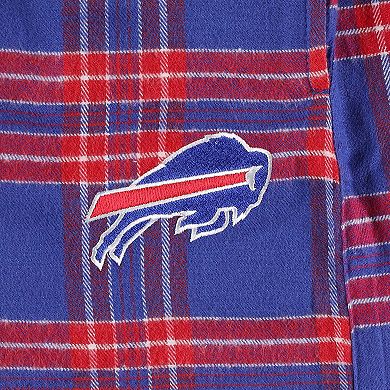 Men's Concepts Sport Royal/Red Buffalo Bills Big & Tall Flannel Sleep Set