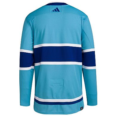 Men's adidas Light Blue Montreal Canadiens Reverse Retro 2.0 Authentic Blank Jersey