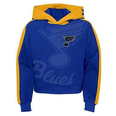 Girls Youth Blue St. Louis Blues Record Setter Pullover Hoodie
