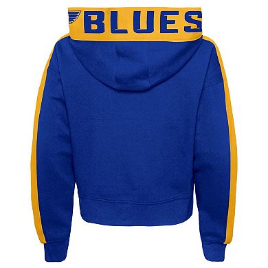 Girls Youth Blue St. Louis Blues Record Setter Pullover Hoodie