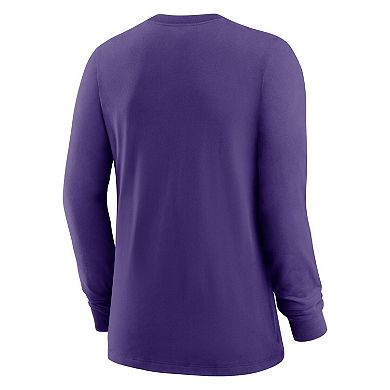 Women's Nike Purple Minnesota Vikings Prime Split Long Sleeve T-Shirt