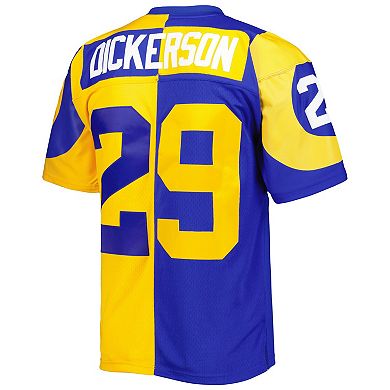 Men's Mitchell & Ness Eric Dickerson Royal/Gold Los Angeles Rams 1984 Split Legacy Replica Jersey